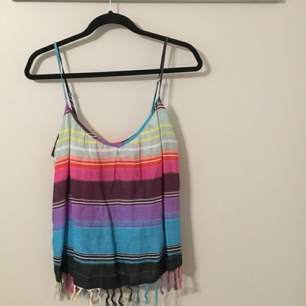 Billabong Fringe Bottom Tank Top